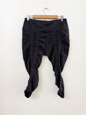 Sweetflexx Black Resistance Cropped Leggings Size 14